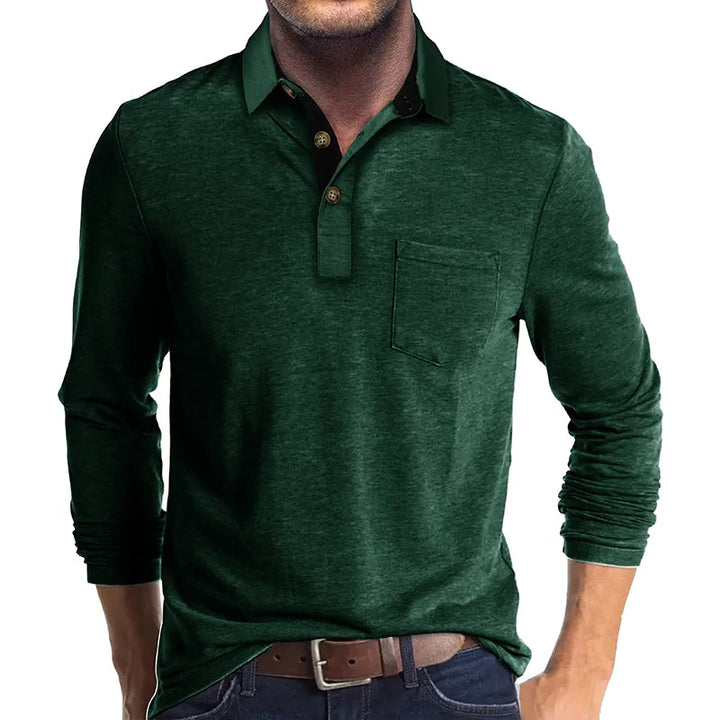 Ashcroft | Men's Solid Colour Long Sleeve Shirt