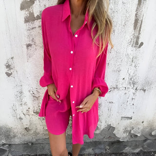 Nora™ | Casual Plain Blouse & Shorts Set