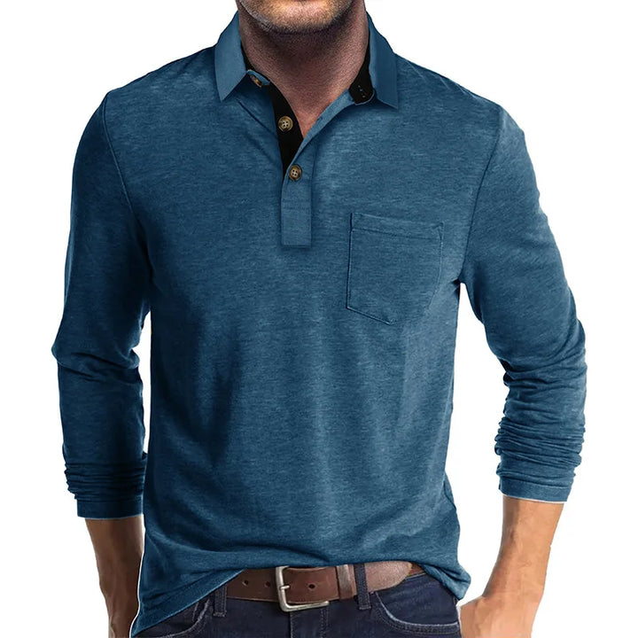 Ashcroft | Men's Solid Colour Long Sleeve Shirt