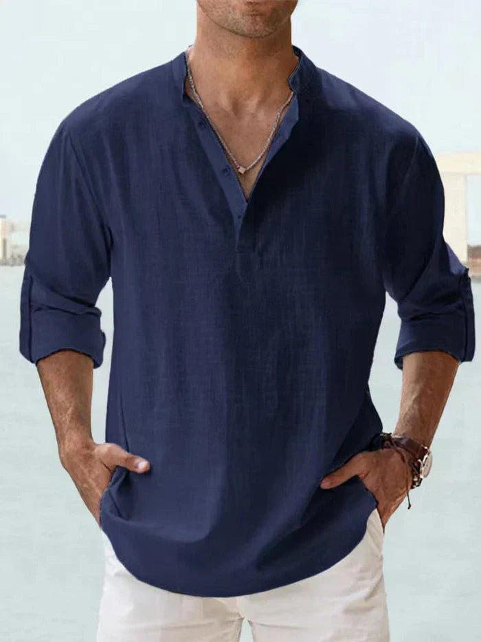Ashcroft | Men's Breathable Linen Shirt