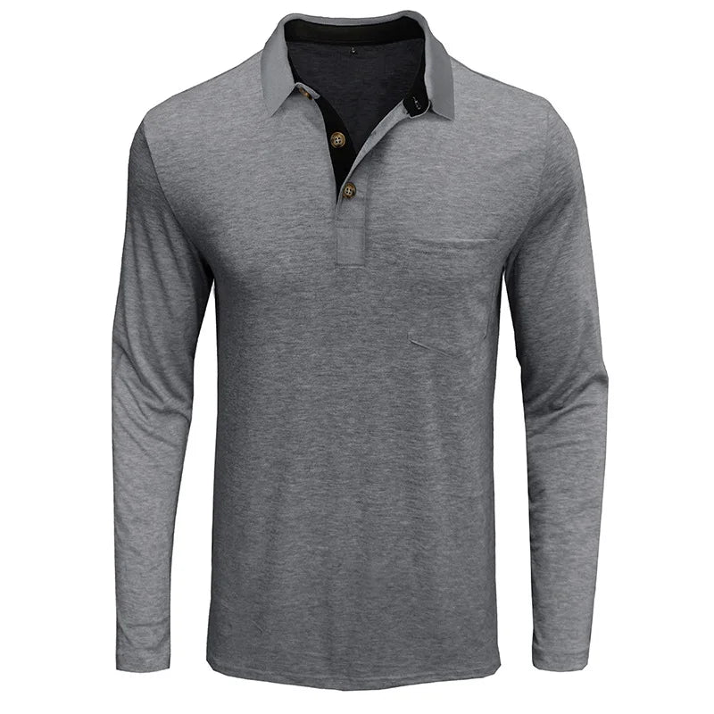 Ashcroft | Men's Solid Colour Long Sleeve Shirt