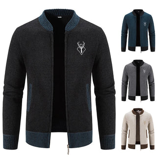 Pieter | Knitted Cardigan with Autumn Detail