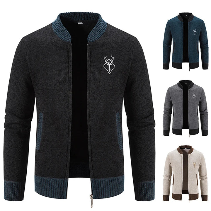 Pieter | Knitted Cardigan with Autumn Detail