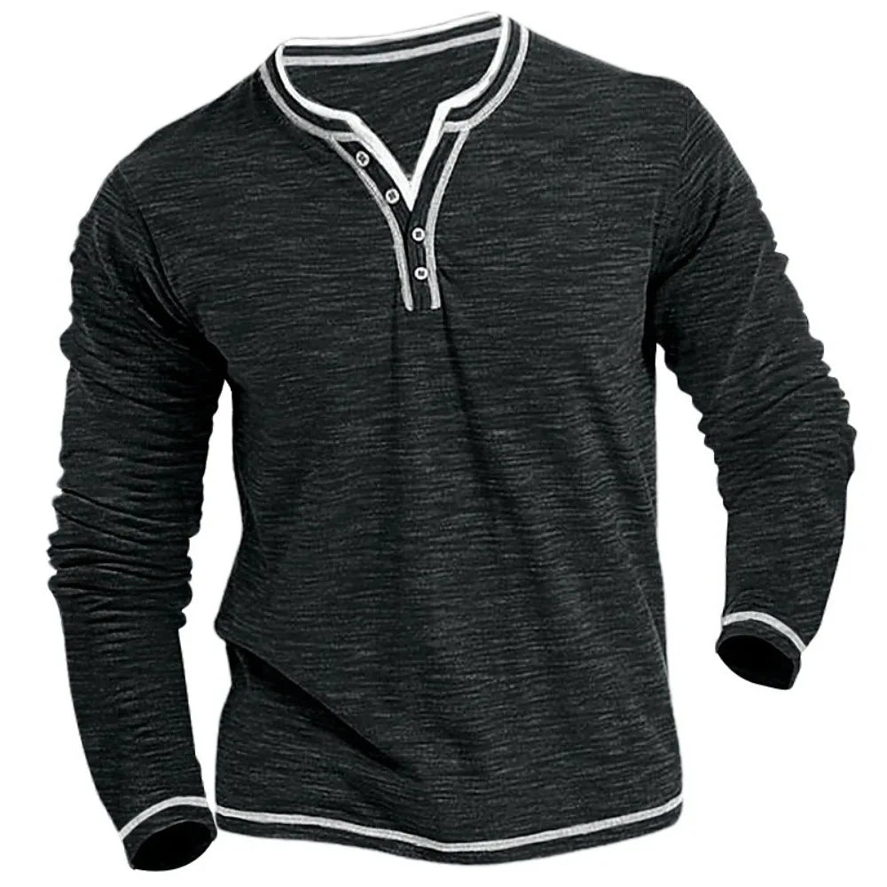 Ashcroft | Men's Long Sleeve V-Neck Top