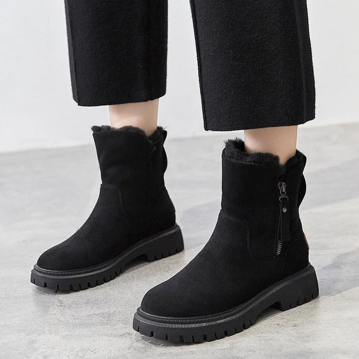 Ashcroft | Lined Winter Boots with Side Zip