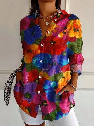 Ashcroft | Astrid Colourful Patterned Blouse