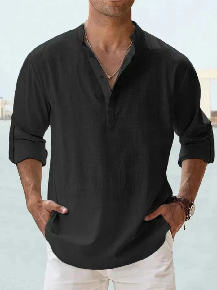 Ashcroft | Men's Breathable Linen Shirt