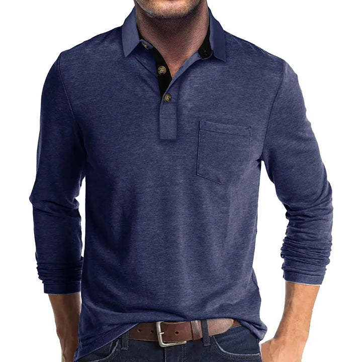 Ashcroft | Men's Solid Colour Long Sleeve Shirt