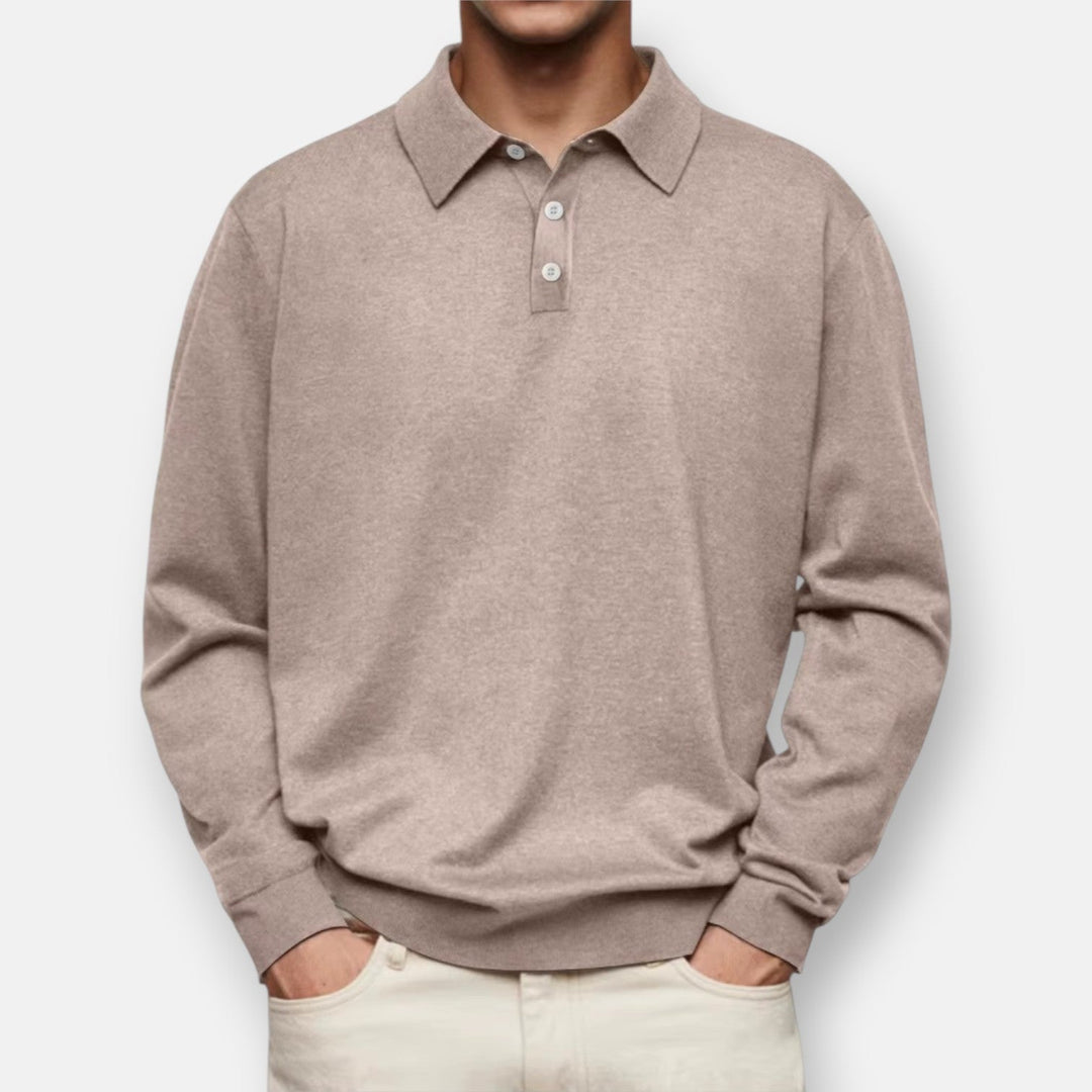 Ashcroft | Aiden Long-Sleeve Polo