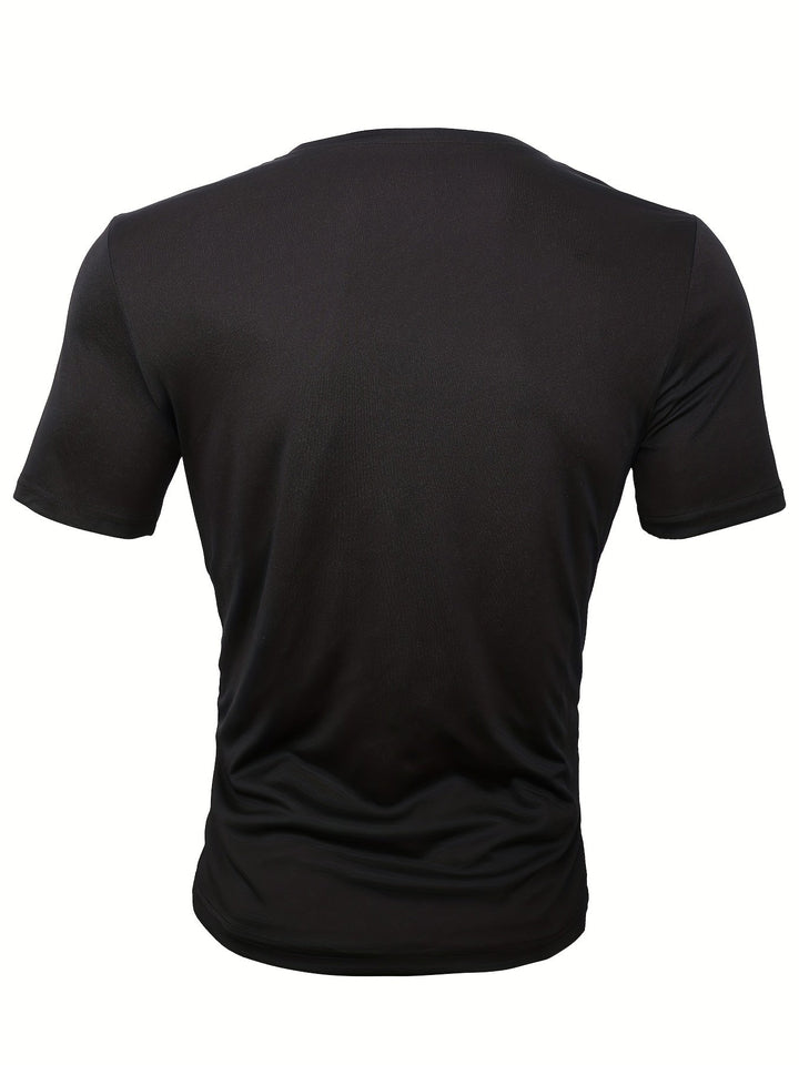 Cazel | Elegant Round-Neck T-Shirt with Graphic Print