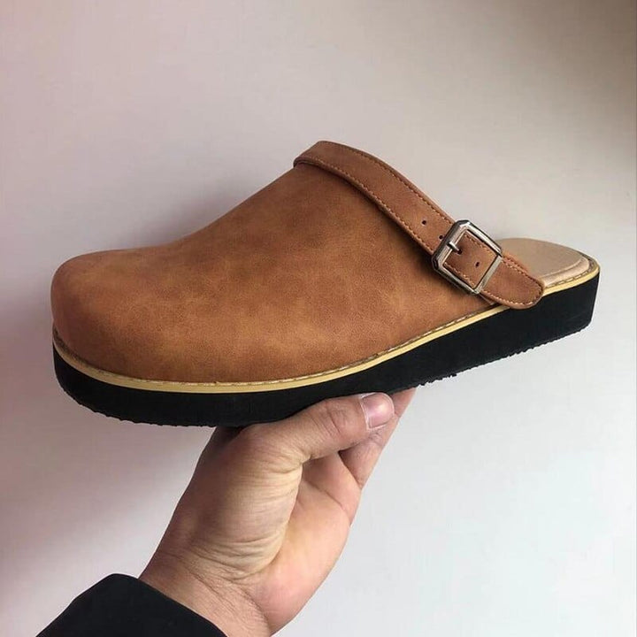 DONACCI Orthopedic Leather Clogs