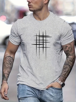 Cazel | Elegant Round-Neck T-Shirt with Graphic Print