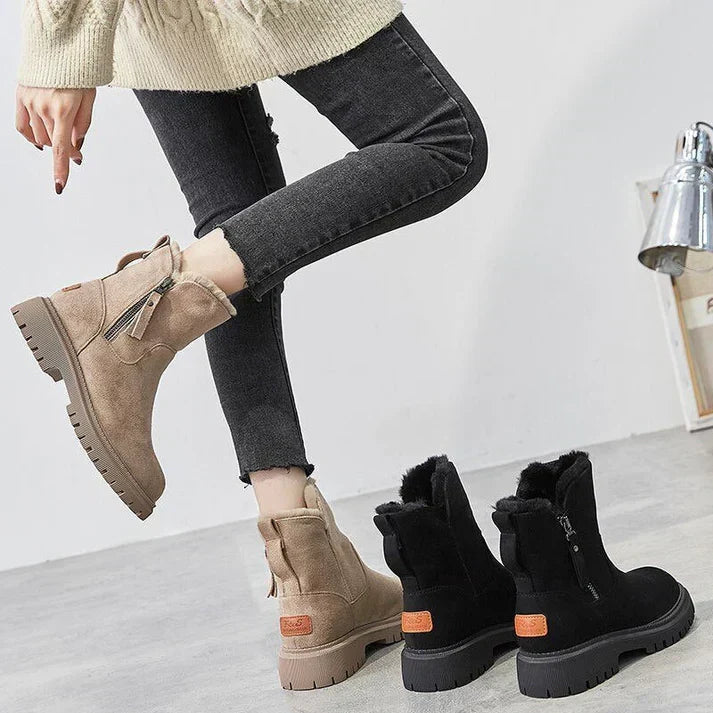 Ashcroft | Lined Winter Boots with Side Zip
