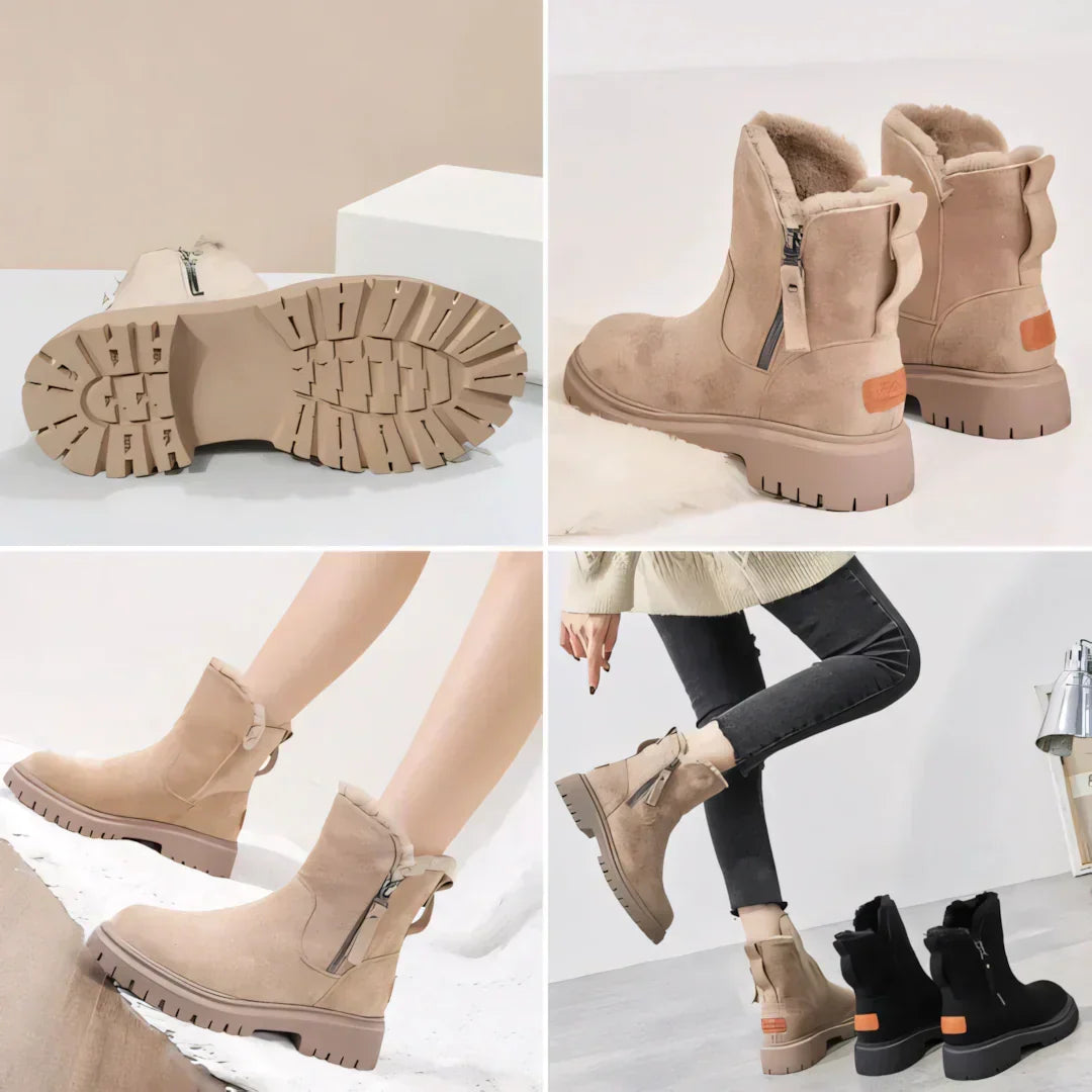 Ashcroft | Lined Winter Boots with Side Zip