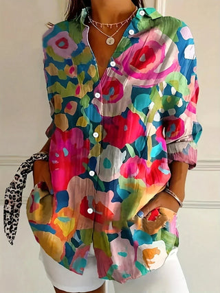 Ashcroft | Astrid Colourful Patterned Blouse