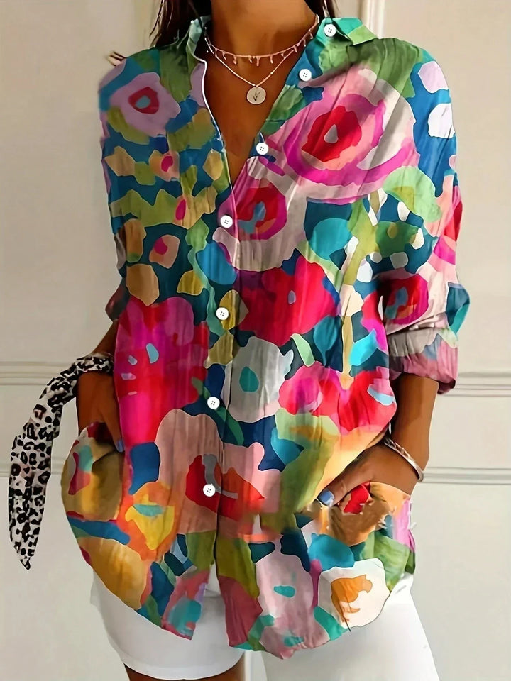 Ashcroft | Astrid Colourful Patterned Blouse