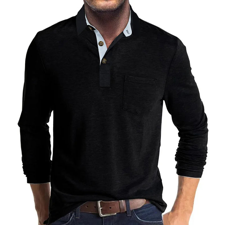 Ashcroft | Men's Solid Colour Long Sleeve Shirt