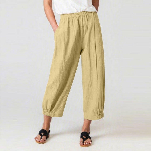 High-Waist Harem Trousers