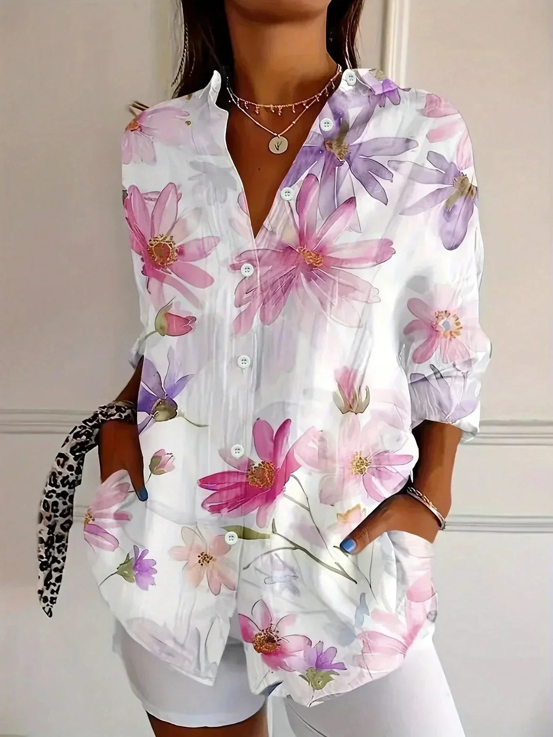Ashcroft | Astrid Colourful Patterned Blouse