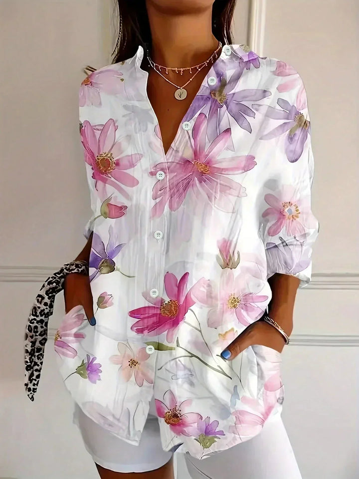 Ashcroft | Ashtrid Colourful Patterned Blouse