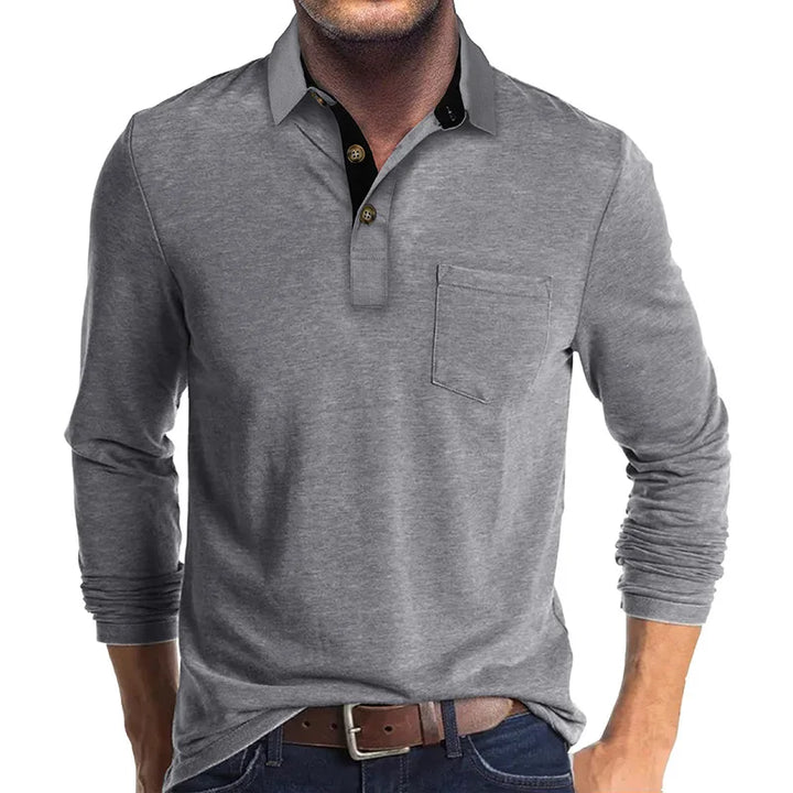 Ashcroft | Men's Solid Colour Long Sleeve Shirt