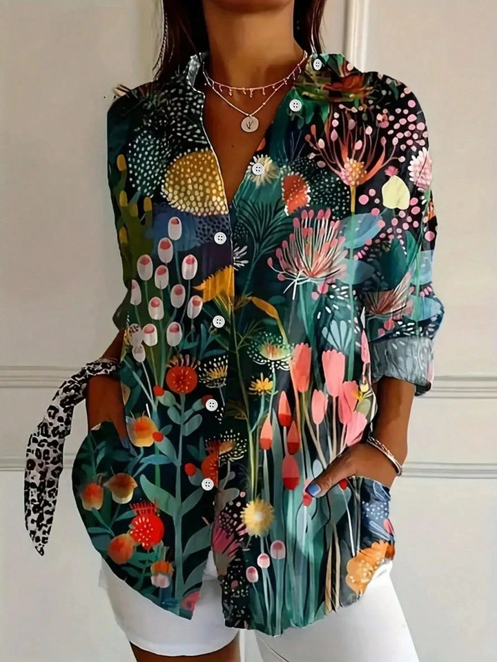 Ashcroft | Astrid Colourful Patterned Blouse