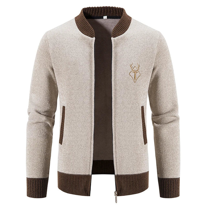 Pieter | Knitted Cardigan with Autumn Detail