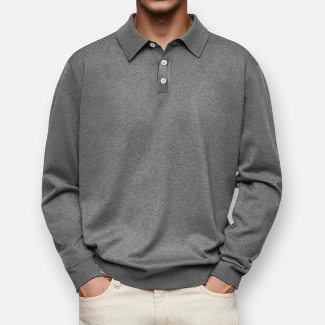 Ashcroft | Aiden Long-Sleeve Polo