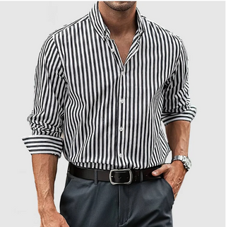 Ashcroft | Men's Striped Cotton Shirt