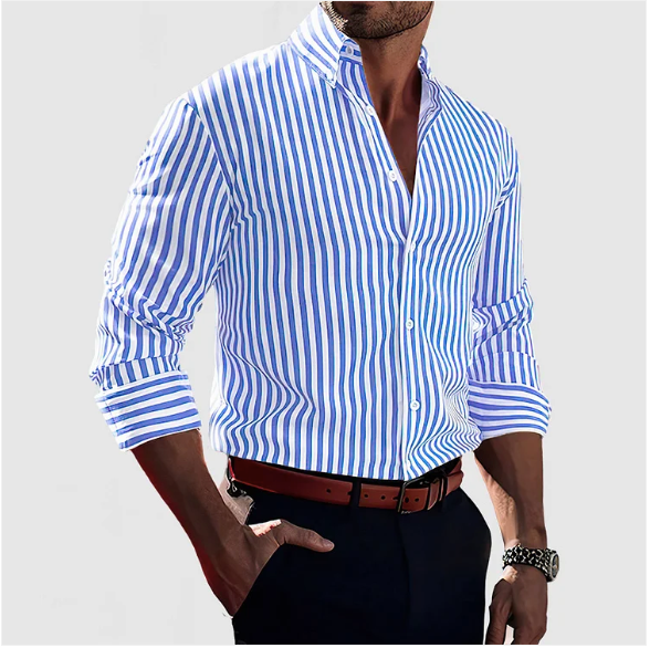 Ashcroft | Men's Striped Cotton Shirt