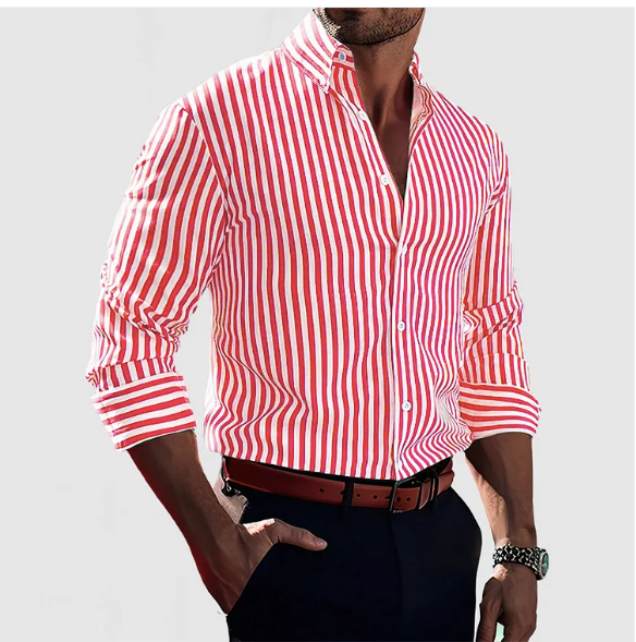Ashcroft | Men's Striped Cotton Shirt