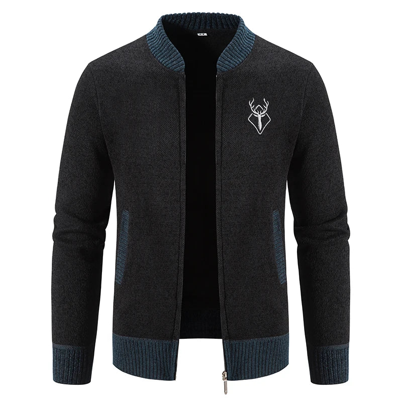 Pieter | Knitted Cardigan with Autumn Detail