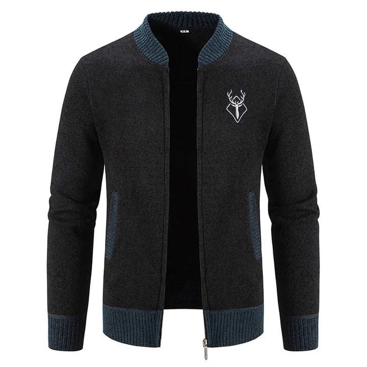 Pieter | Knitted Cardigan with Autumn Detail