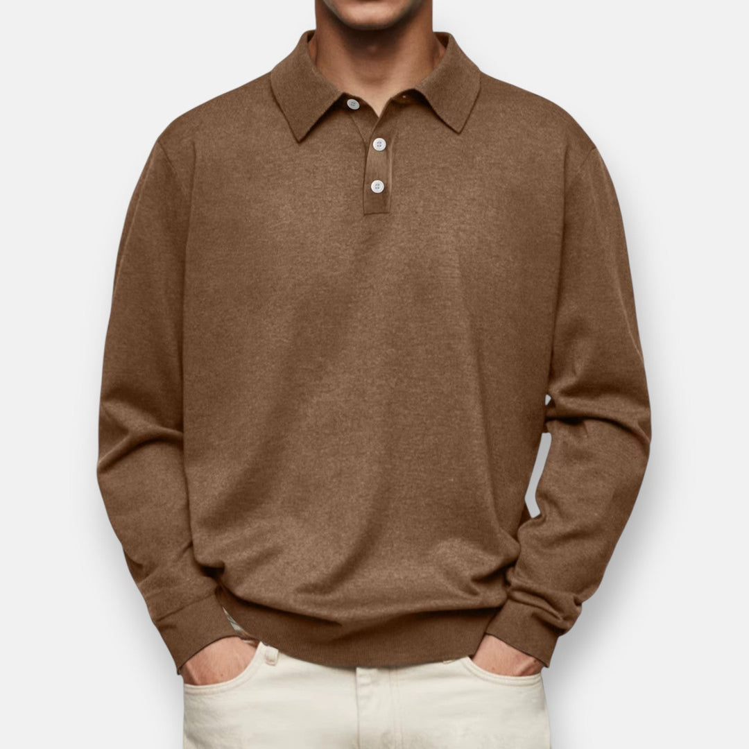 Ashcroft | Aiden Long-Sleeve Polo