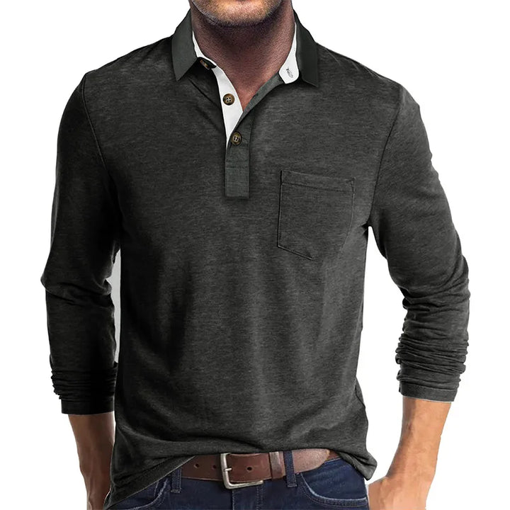 Ashcroft | Men's Solid Colour Long Sleeve Shirt
