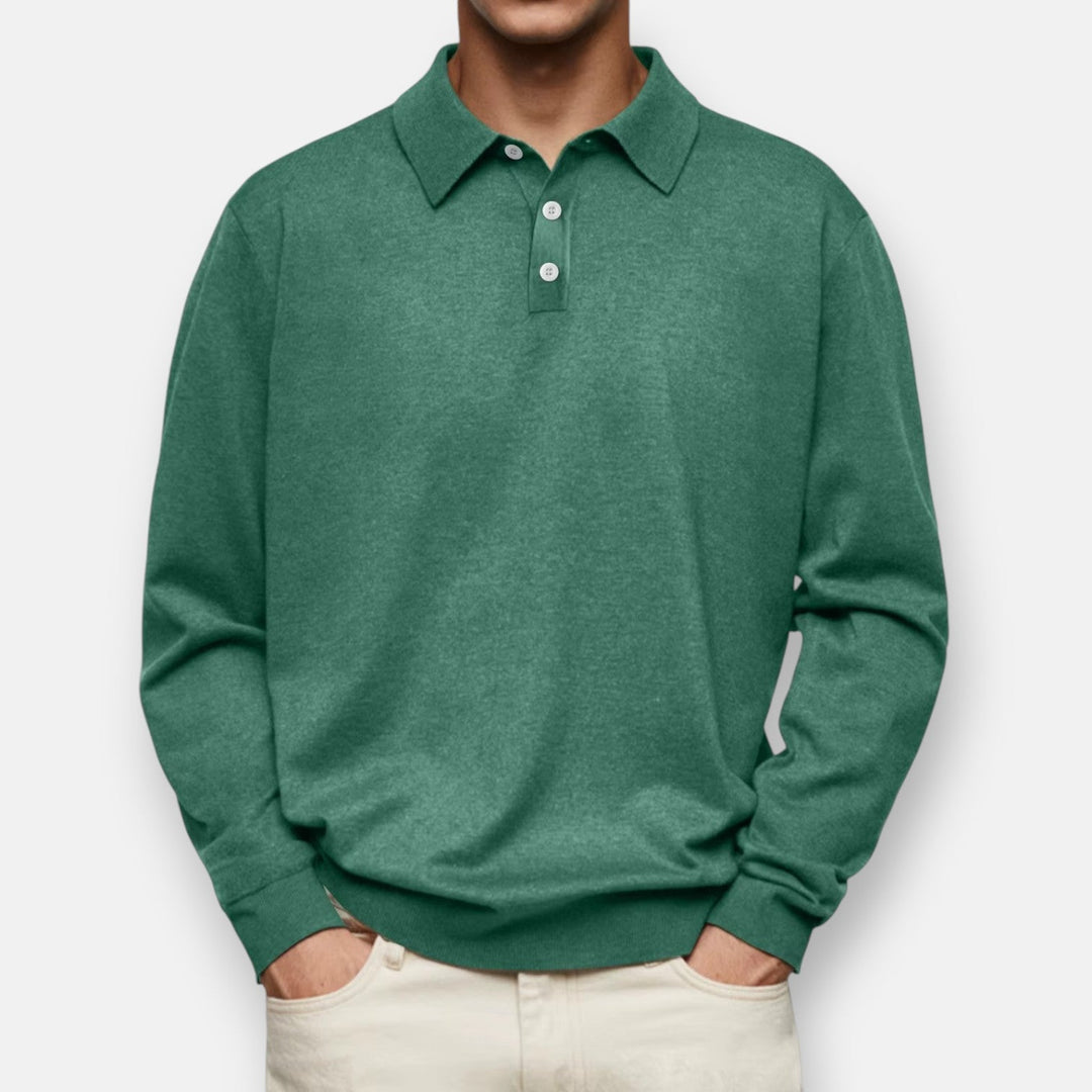 Ashcroft | Aiden Long-Sleeve Polo