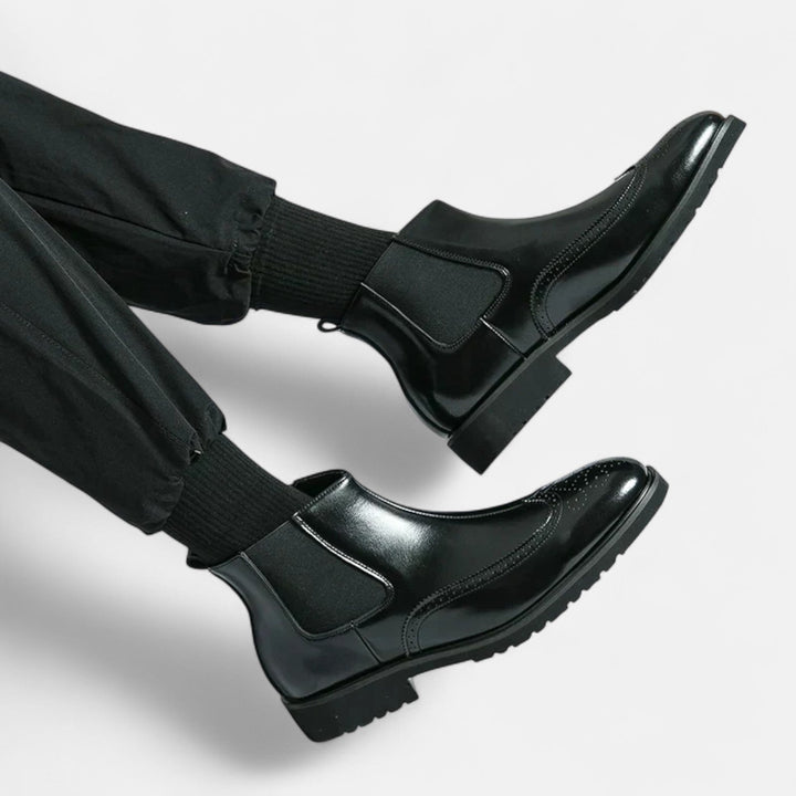 Ashcroft | Marzio Elegant Men's Faux Leather Chelsea Boots
