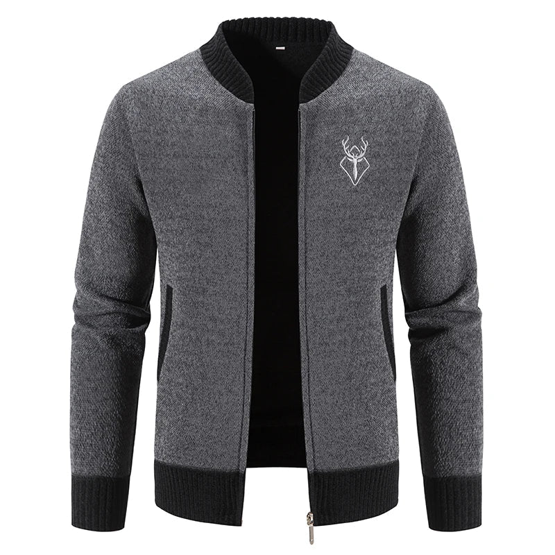 Pieter | Knitted Cardigan with Autumn Detail