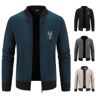 Pieter | Knitted Cardigan with Autumn Detail