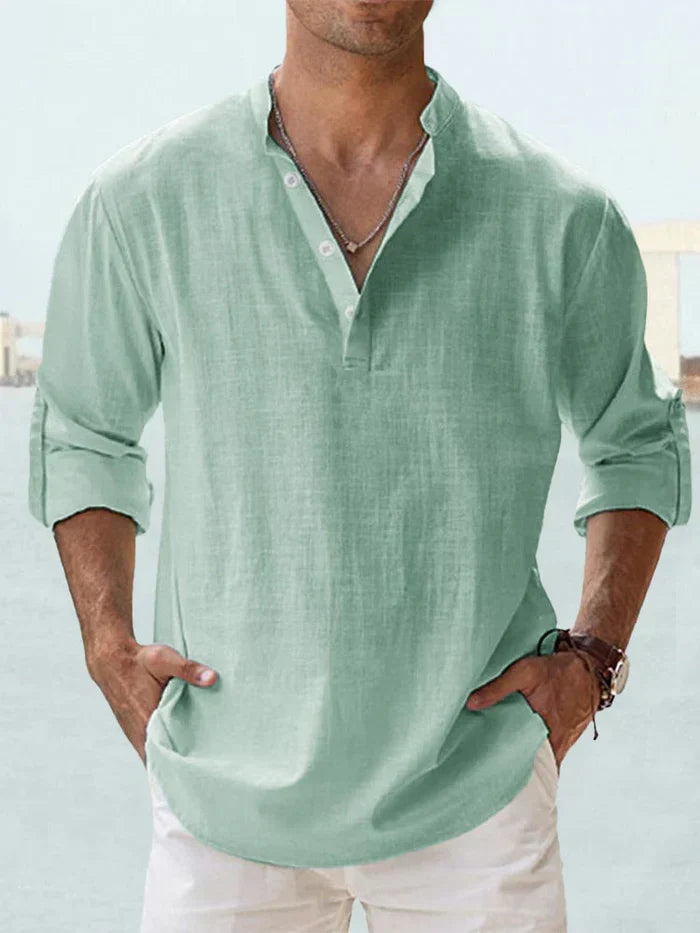 Ashcroft | Men's Breathable Linen Shirt