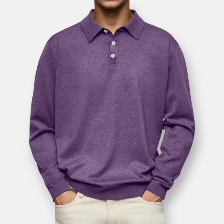Ashcroft | Aiden Long-Sleeve Polo