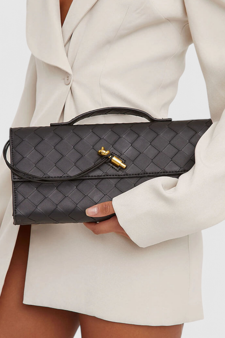 Melanie | Gold Bow Clutch