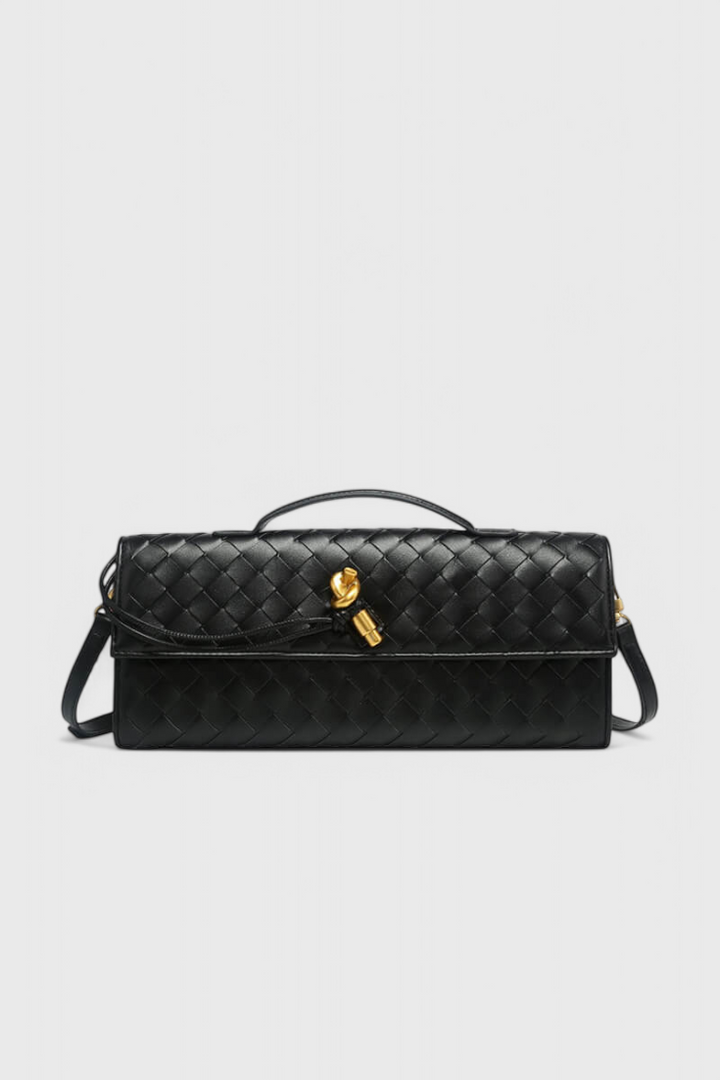 Melanie | Gold Bow Clutch