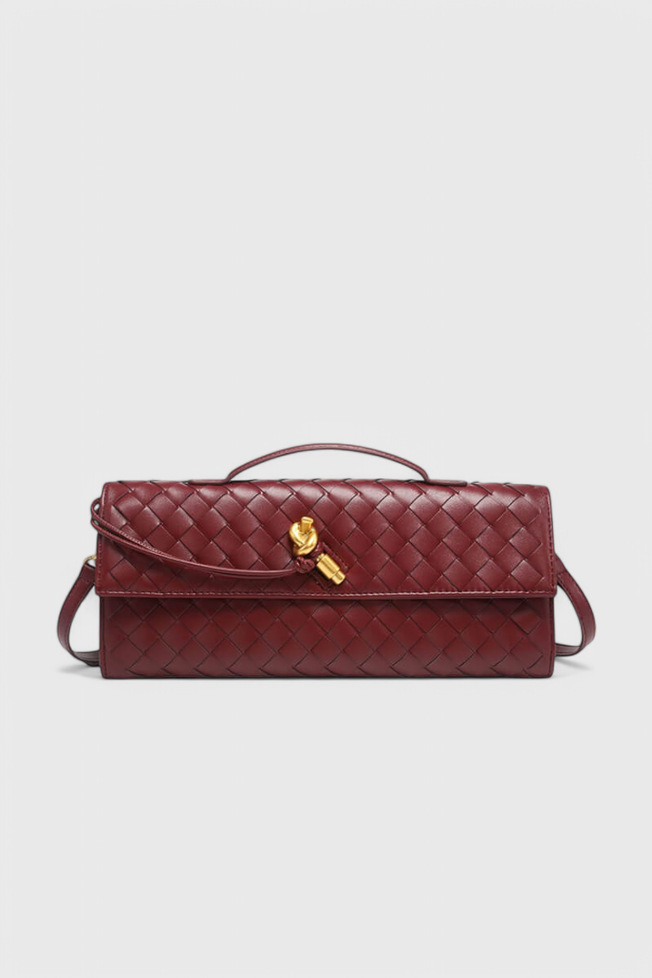 Melanie | Gold Bow Clutch