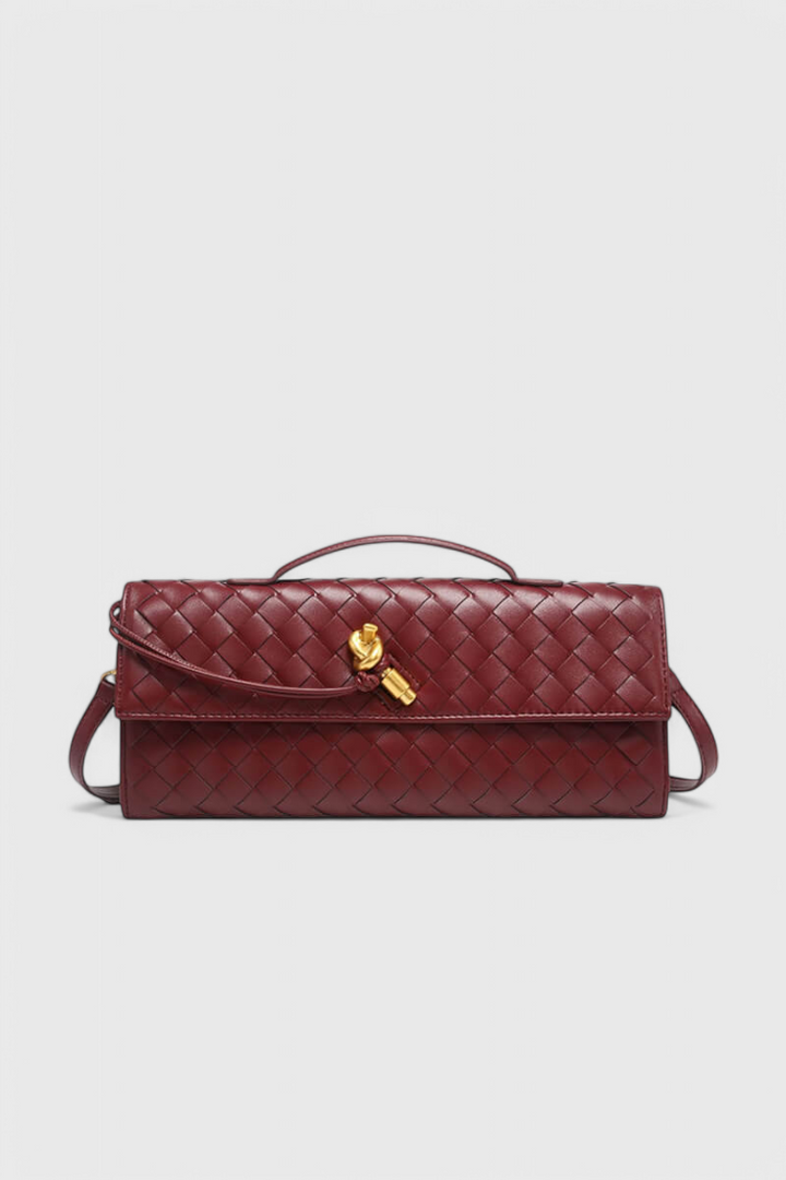 Melanie | Gold Bow Clutch