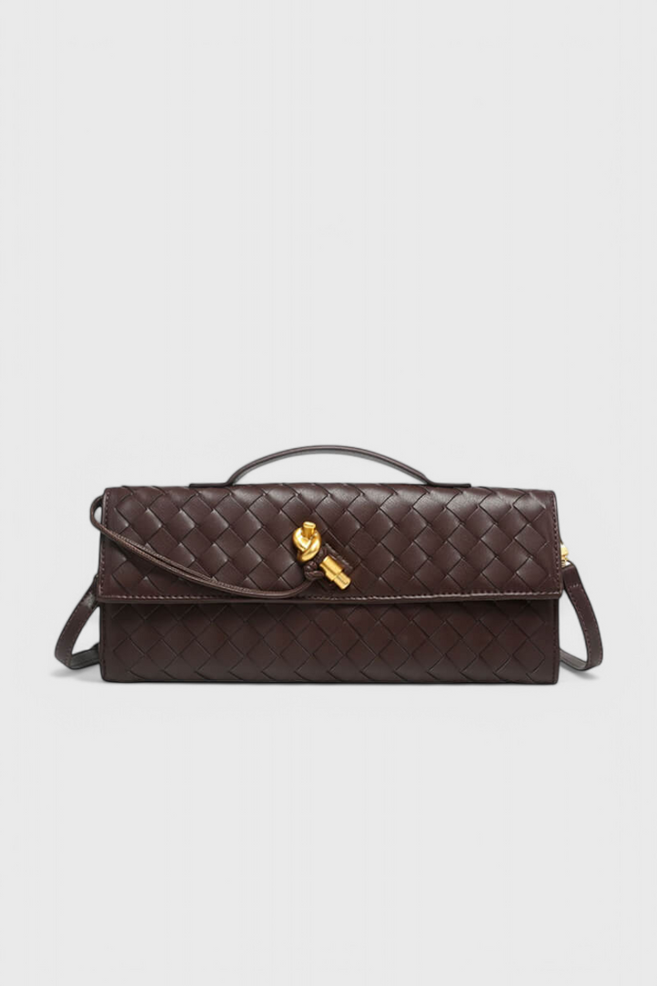 Melanie | Gold Bow Clutch