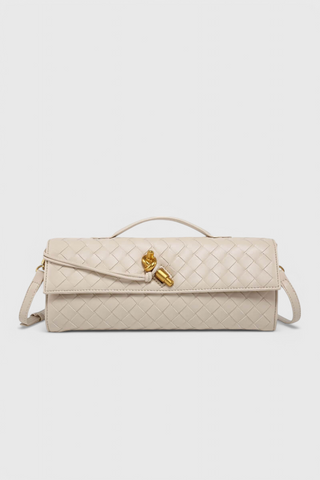 Melanie | Gold Bow Clutch