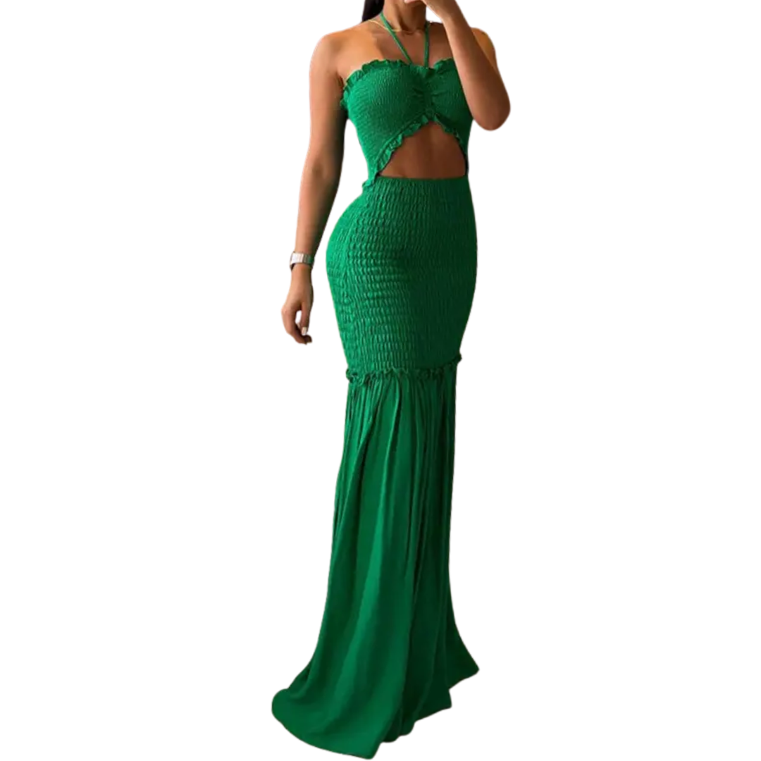Ashcroft Tropical Print Halter Maxi Dress – view 2