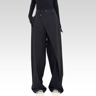Ashcroft | Asymmetric Waist Baggy Trousers