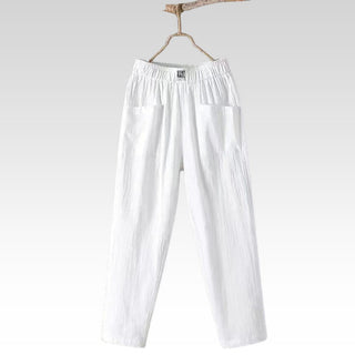 Ashcroft | Linen Blend Wide-Leg Trousers
